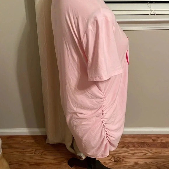 Time and Tru Maternity My Little Valentine Large 12-14 Pink Short Sleeve… - Picture 3 of 6